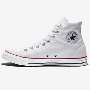 Converse White High Top Chuck Taylor Sneakers Size 7.5 EUC